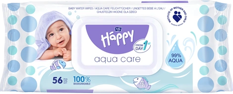 Vlhčené obrúsky Bella Baby Happy Aqua Care